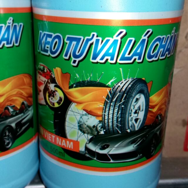 Keo tự vá lốp không săm 500ml kèm cao su non