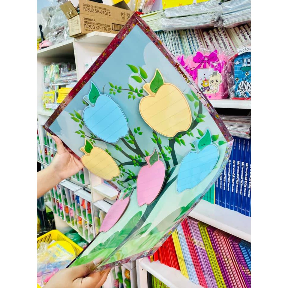 Cây táo 45 x 60cm + 6 quả táo handmade