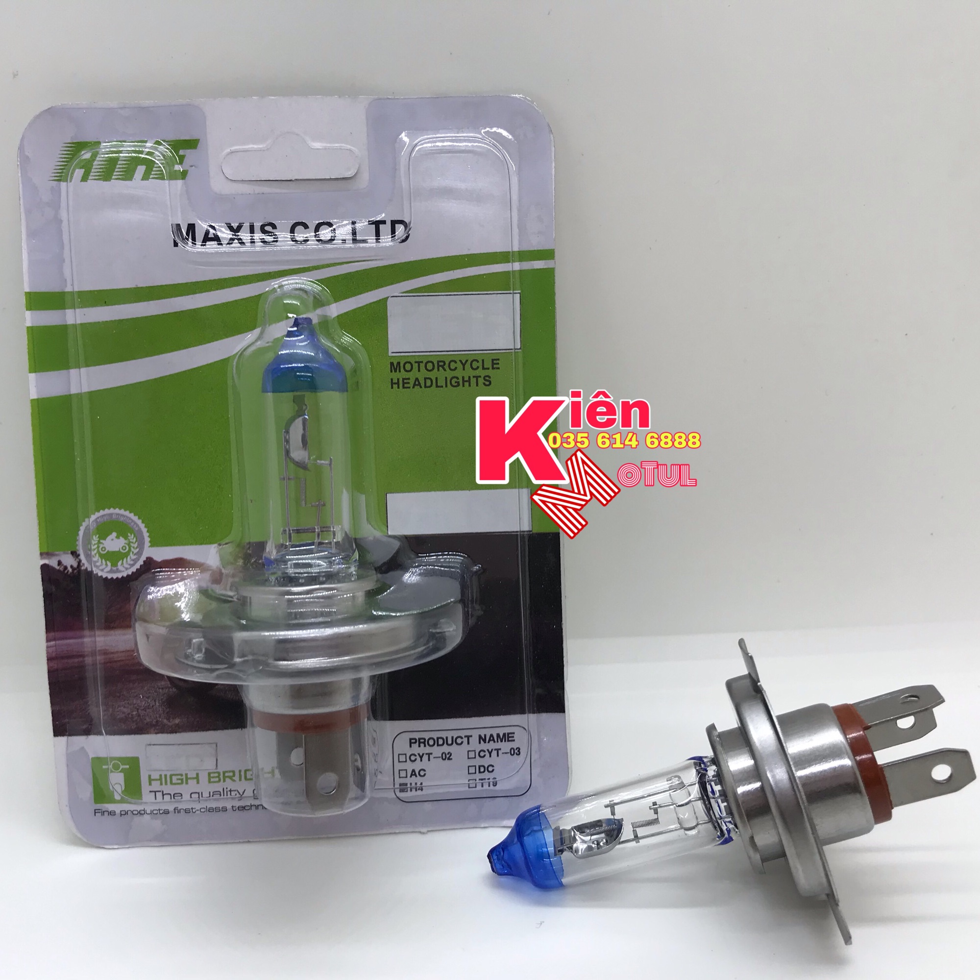 Bóng Tăng Sáng 3 Chân H4 Xenon Lock + 80% Giá 1 Bóng