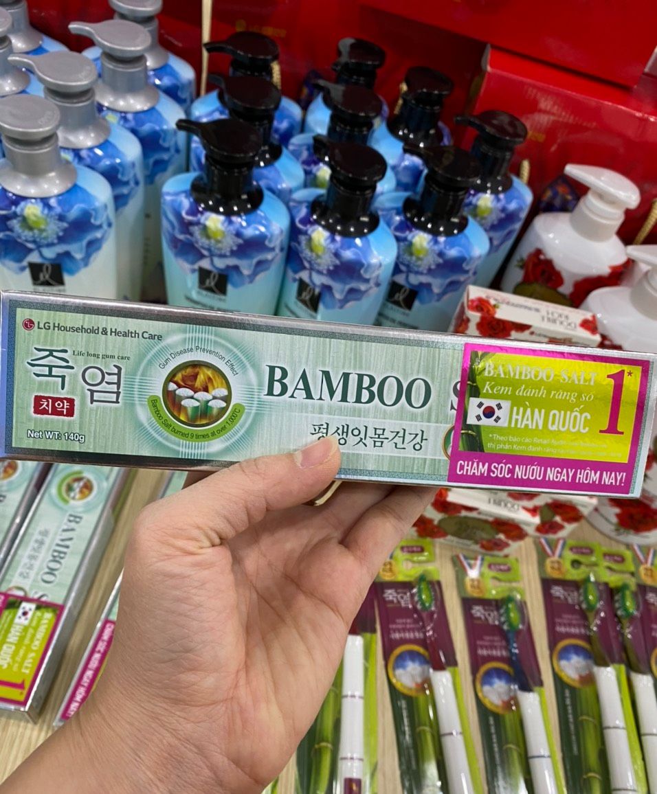 Kem đánh răng muối tre hàn quốc bamboo salt 140g