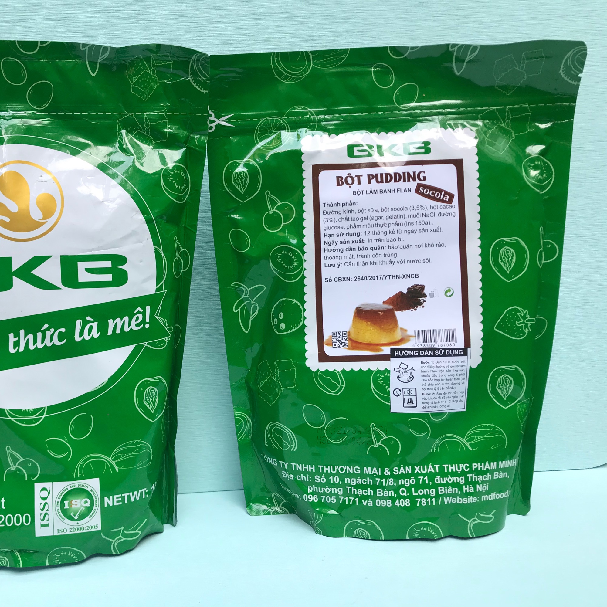 Bột flan vị socola bịch 1kg