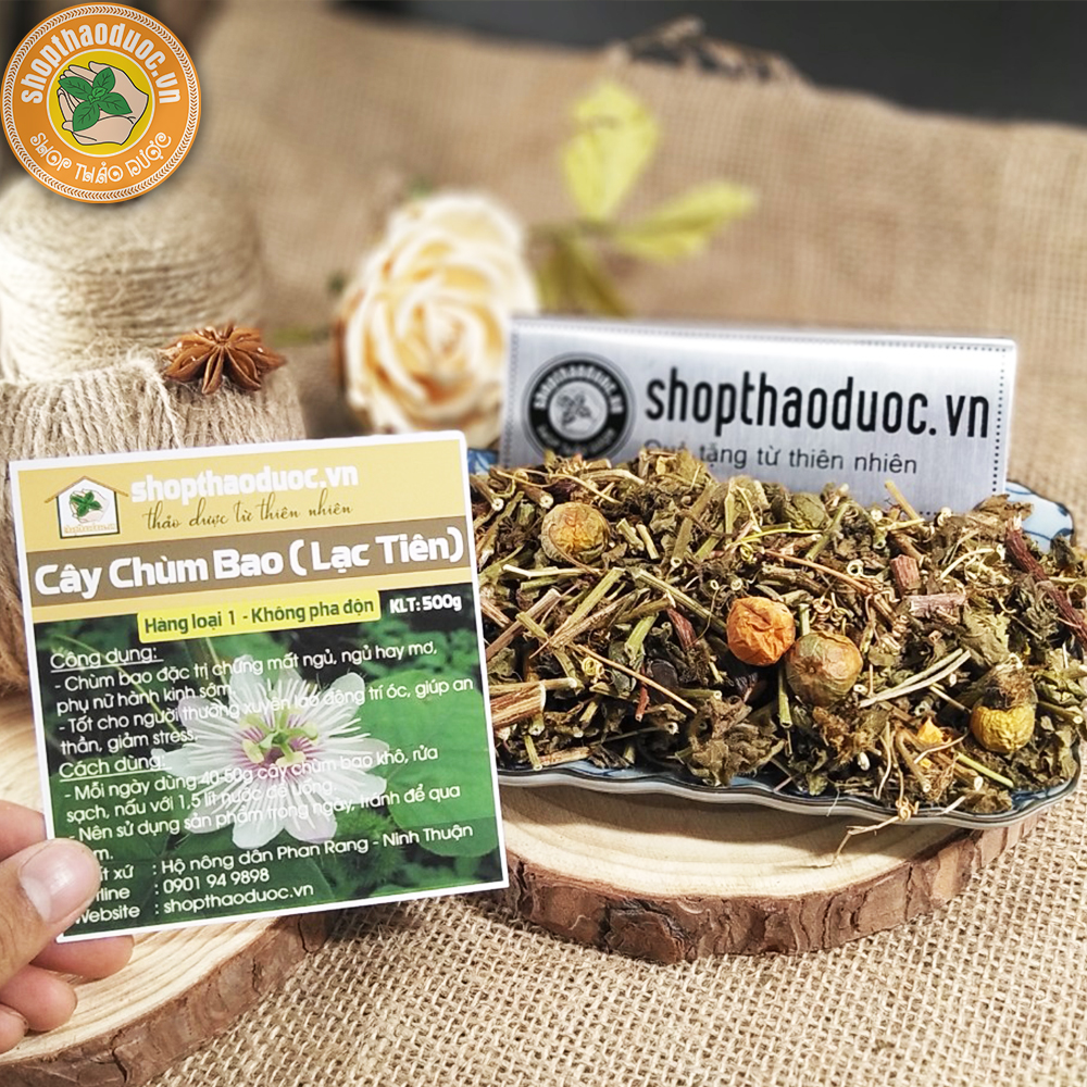 Combo 1kg Lạc Tiên - Chùm Bao (loại thân non) Shopthaoduoc - Hỗ Trợ Hạ Huyết Áp, Thanh Nhiệt Cơ Thể
