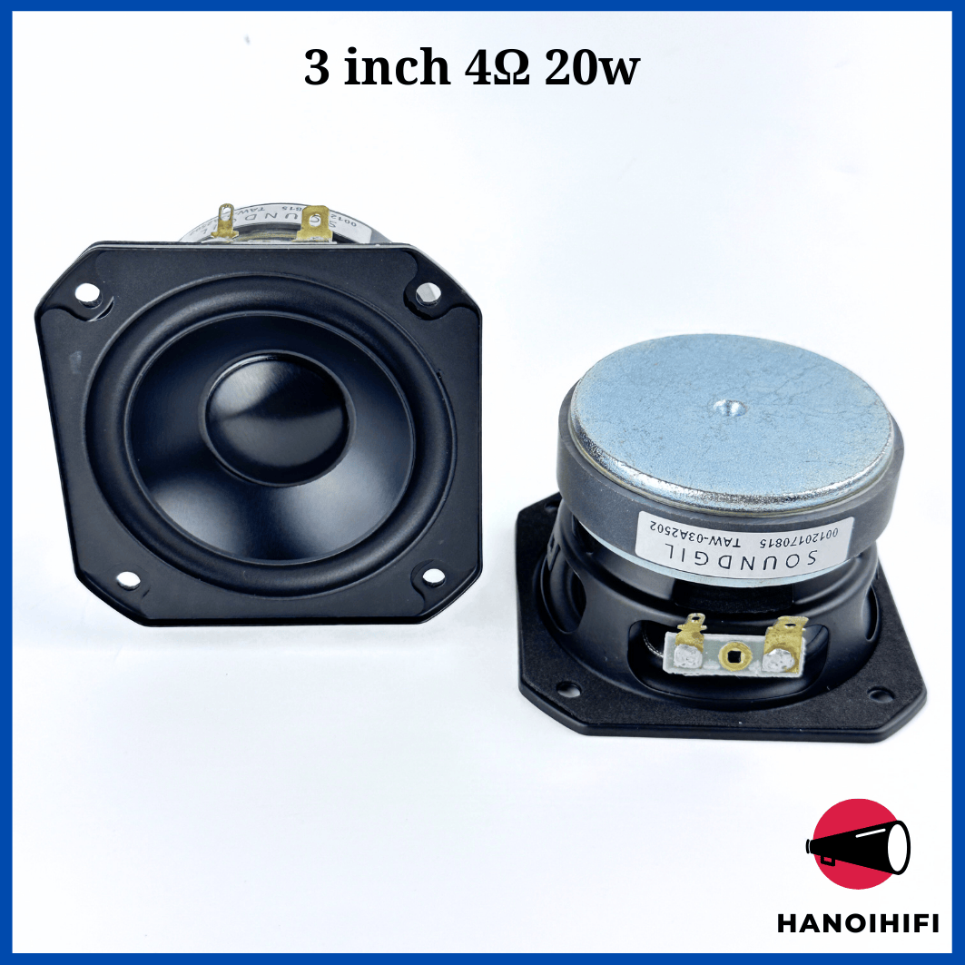 Loa toàn dải Soundgil 3 inch 20W, loa 78mm gân ngược từ shop Hà Nọi Hifi