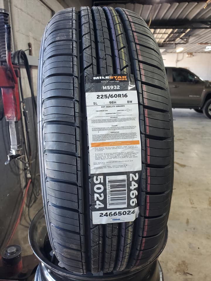 LỐP (VỎ) 225/60R16 MILESTAR _ Lốp lắp xe Mitsubishi Zinger, Toyota Innova, Audi A6