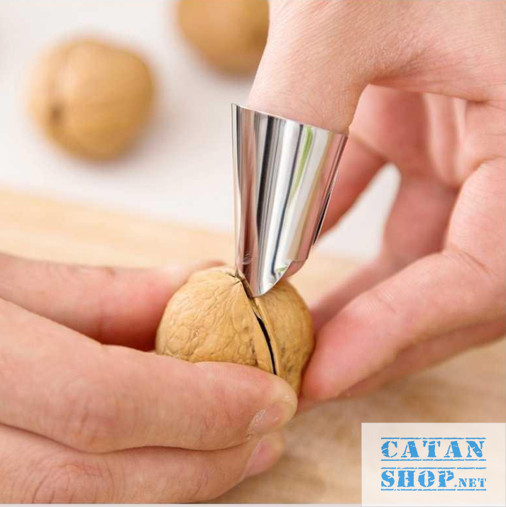 [HCM]Bộ 2 bọc ngón tay Inox đa năng tách hạt bóc rau củ quả tách vỏ trái cây chống đứt tay bảo vệ móng tay GD432-Bocvoinox-2