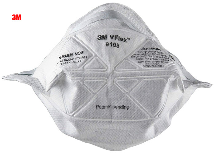 Khẩu trang 9105 3M N95, lọc bụi cực tốt, lọc tối thiểu 95%, hàng chính hãng 3M