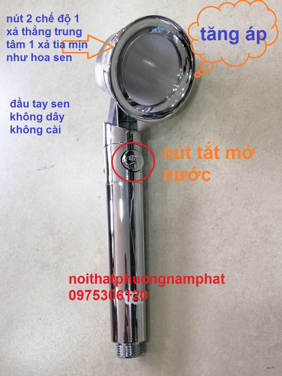[HCM][lOẠI 1 CÓ NÚT TẮT MỞ NƯỚC ở tay cầm] Tay Sen Tắm Tăng Áp Vòi hoa sen KHÔNG DÂY KHÔNG CÀI TS12 TS tắt mở nước hiện đại có 2 chế độ nước