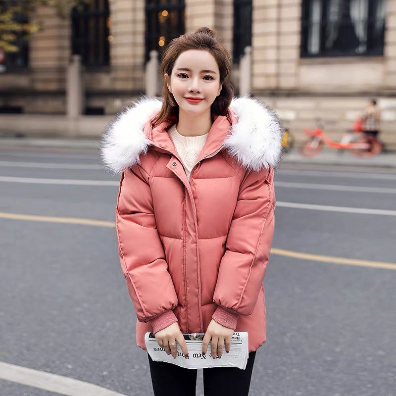 [HCM]Áo khoác phao cổ lông duyên dáng ấm áp với 3 lớp nhồi Bông xua tan mùa đông băng giá