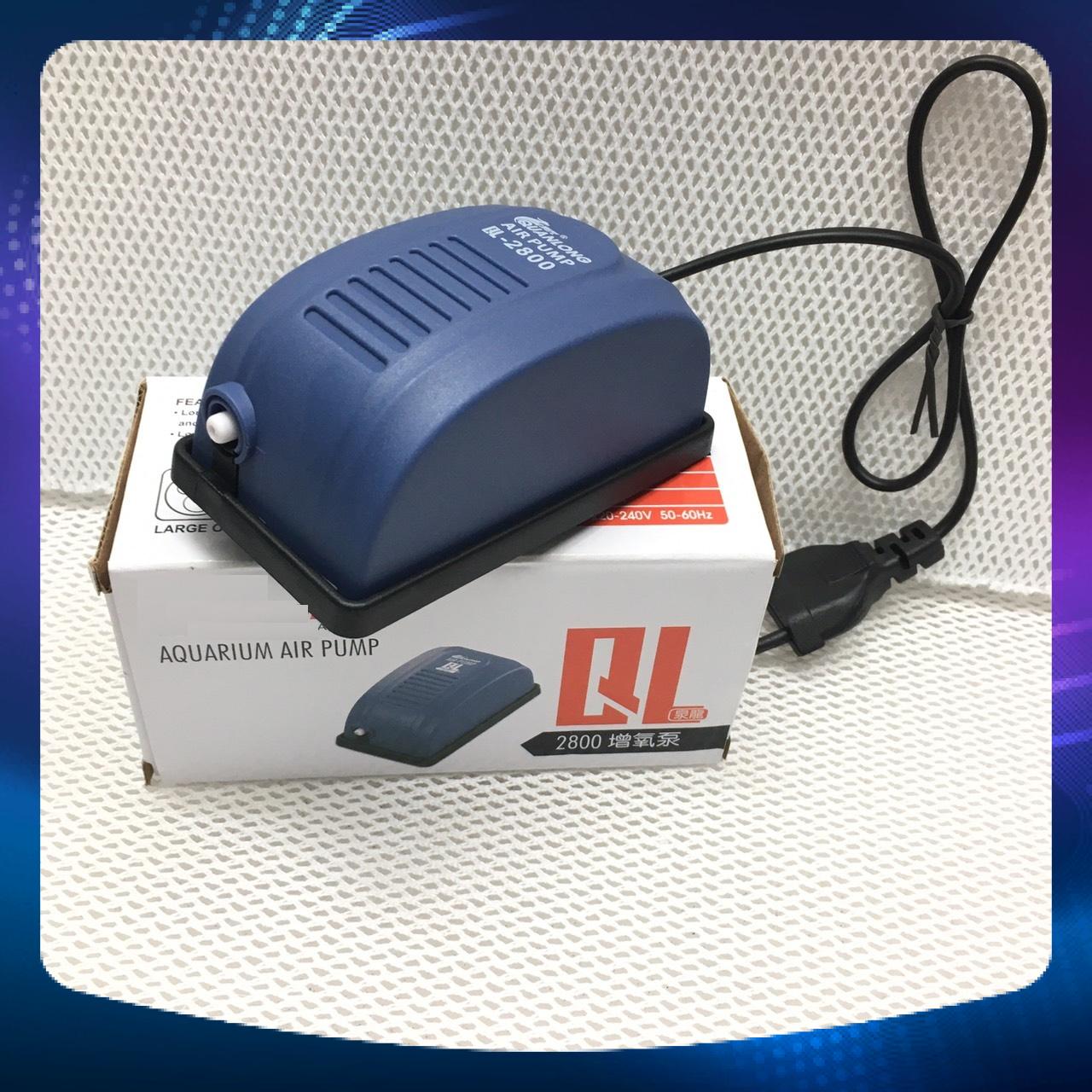 [Hoàn Tiền 10%][HCM]Máy sủi oxy QuanLong QL 2800 dành cho hồ cá cảnh