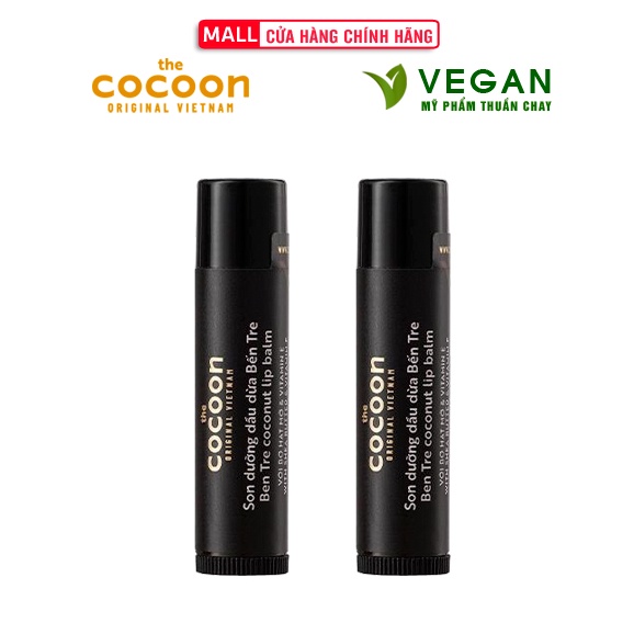  Combo 2 thỏi Son dưỡng môi dầu dừa Bến Tre The Cocoon 5g 1thỏi 