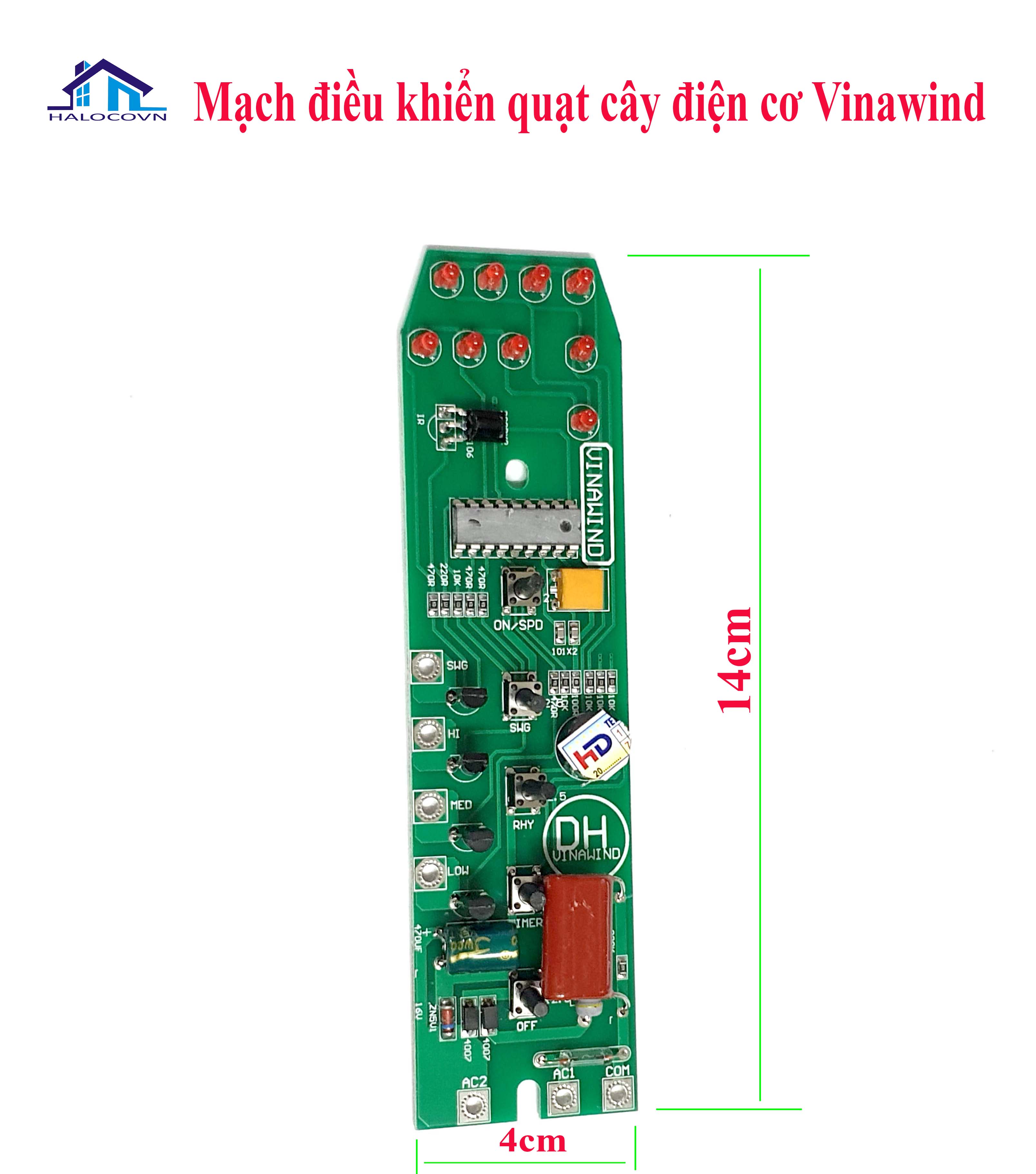 Mạch và điều khiển quạt cây Vinawind
