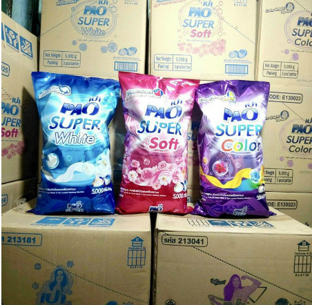 Bột giặt pao 2.7kg siêu sạch,bền màu,mềm vải chuẩn thái lan