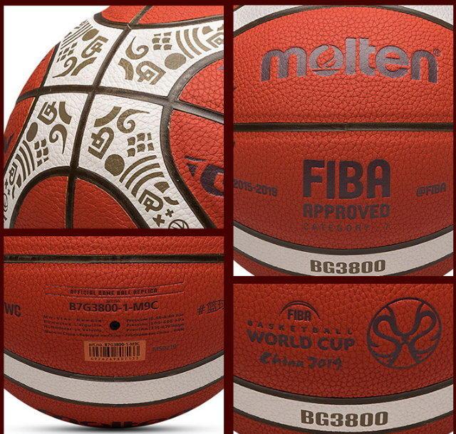 Trái bóng rổ MOLTEN BG3800 số 7 - Chuẩn FIBA thiết kế đặc biệt WC 2019