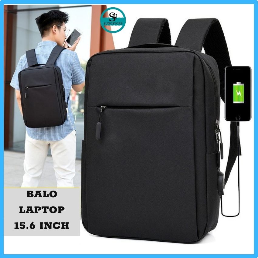 Balo thời trang nam đựng laptop máy tính xách tay nhiều ngăn có cổng sạc usb thông minh bl13 suno store