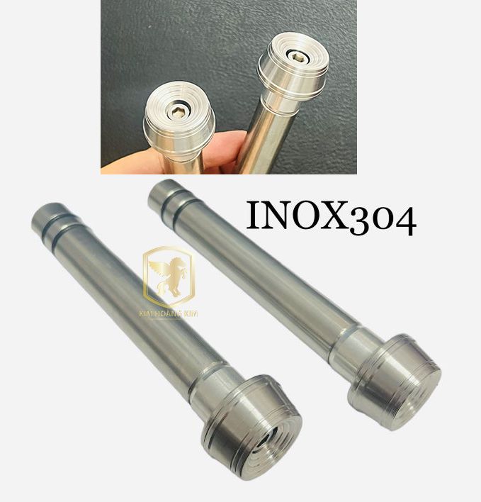 Cặp Cốt Đóng Ghi Đông Tay Lái INOX304 V2 400g kèm Gù mẫu THÁI Lõm Inox304 gắn xe máy Sirius Wave Dream Exciter Winner Sonic Vario