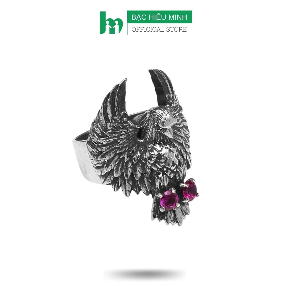 Nhẫn nam đại bàng phú lê bạc hiểu minh na585