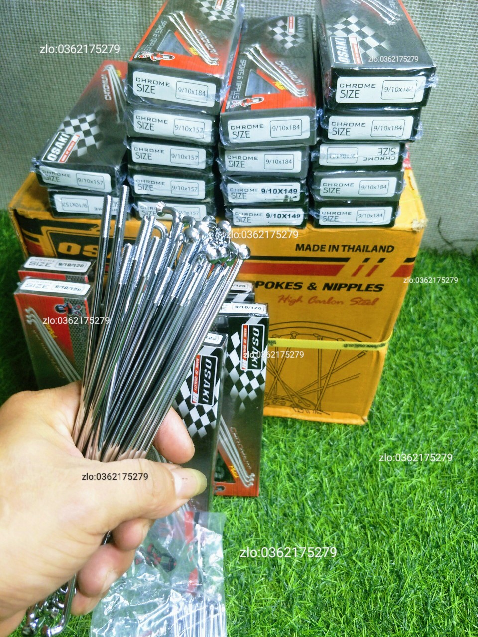 Bộ căm tròn osaki căm mạ crom loại 1 gắn vừa các dòng xe