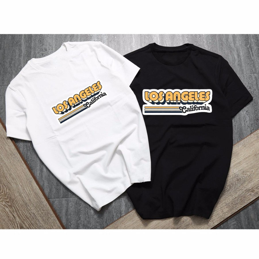 áo thun unisex nam nữ, áo phông tay lỡ from rộng "cali" , chất thun cotton thoáng mát