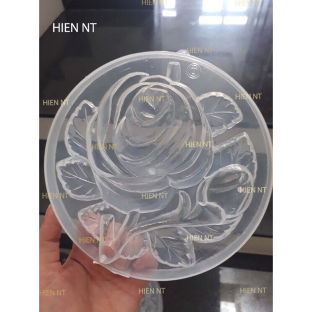 Khuôn rau câu hoa hồng size 19cm