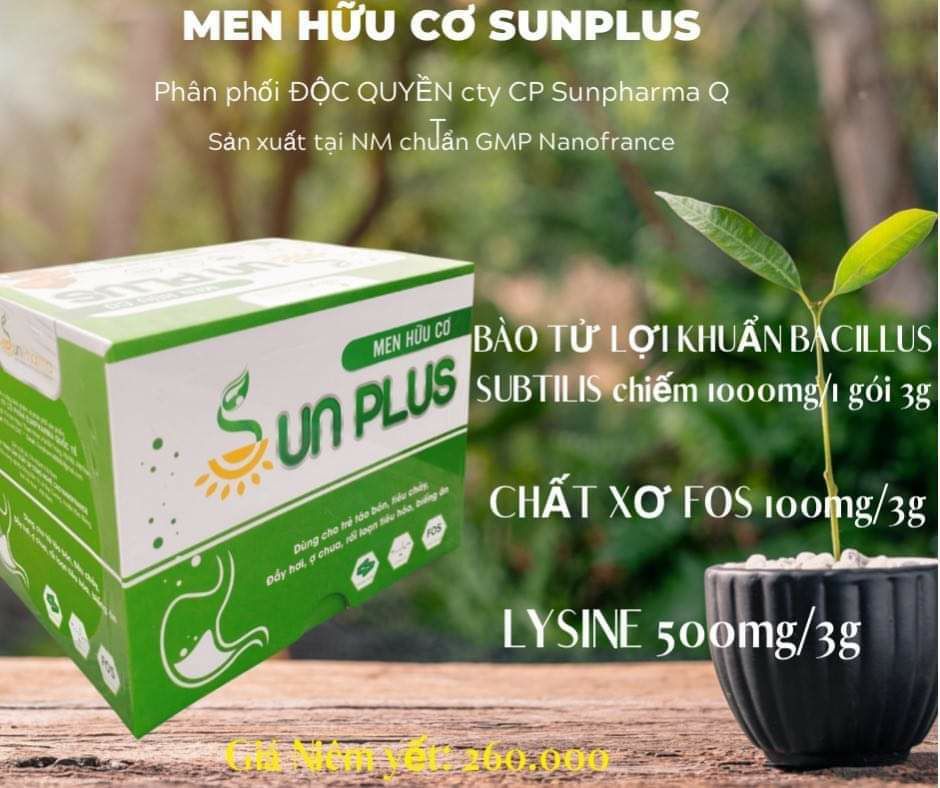 Men hữu cơ sunplus