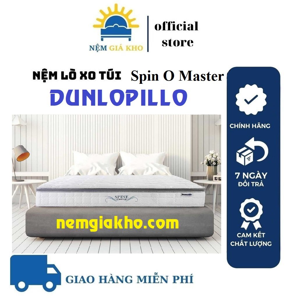 Nệm dunlopillo spine-o-master cao cấp bảo hành chính hãng 10 năm