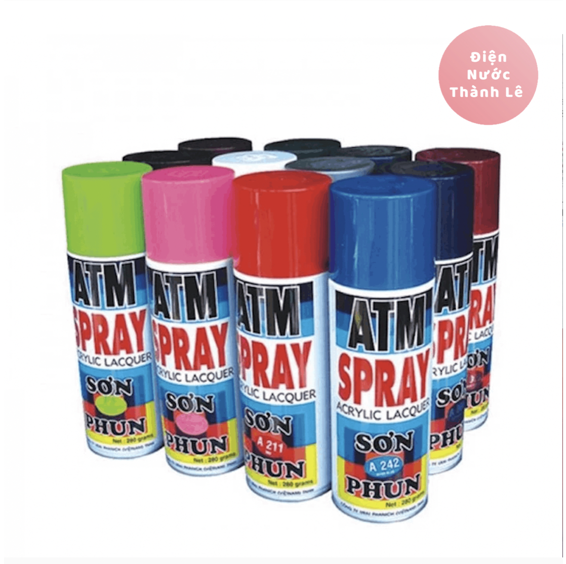 Sơn xịt atm spray đủ màu 400ml