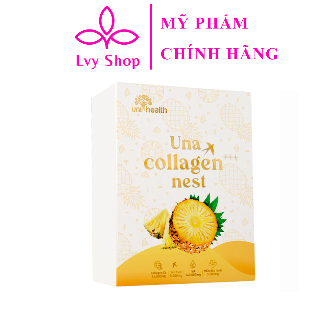 Collagen uống Una Collagen Nest Lvy Shop cân bằng nội tiết, giúp da căng bóng hồng hào