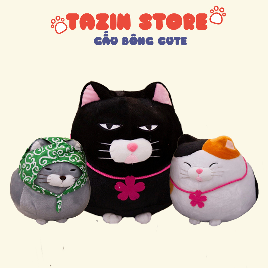 Gấu bông mèo amuse 3 mẫu chọn shop tazin, mèo nhồi bông cute- qùa tặng gấu bông