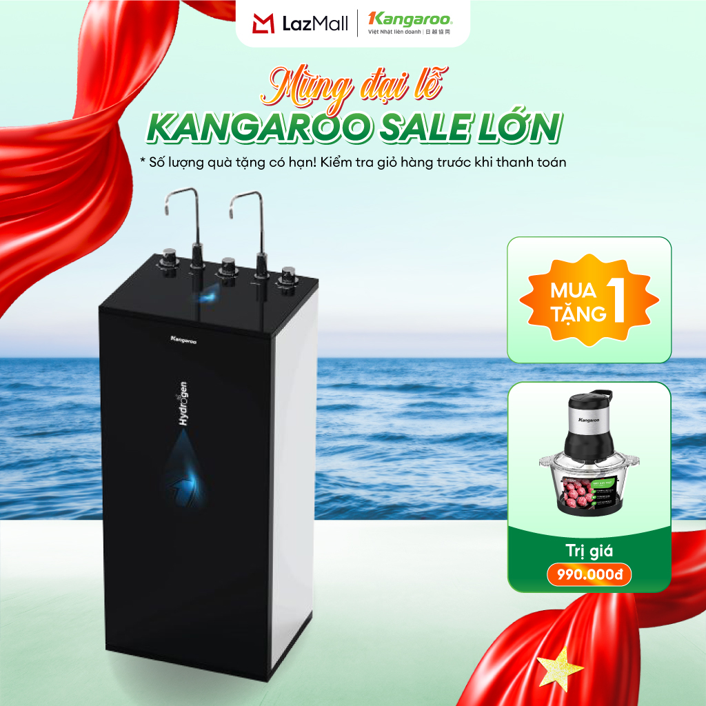 [LẮP ĐẶT MIỄN PHÍ] Máy lọc nước Kangaroo Hydrogen nóng lạnh 9 lõi KG100ESGHC9