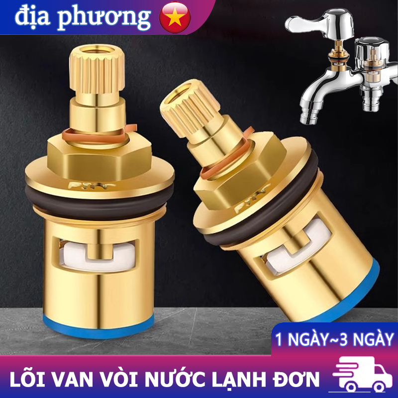 Lõi van vòi nước lạnh đơn bằng đồng chất lượng cao, phụ tùng thay thế đa năng cho nhà bếp và phòng tắm, lõi vòi chậu