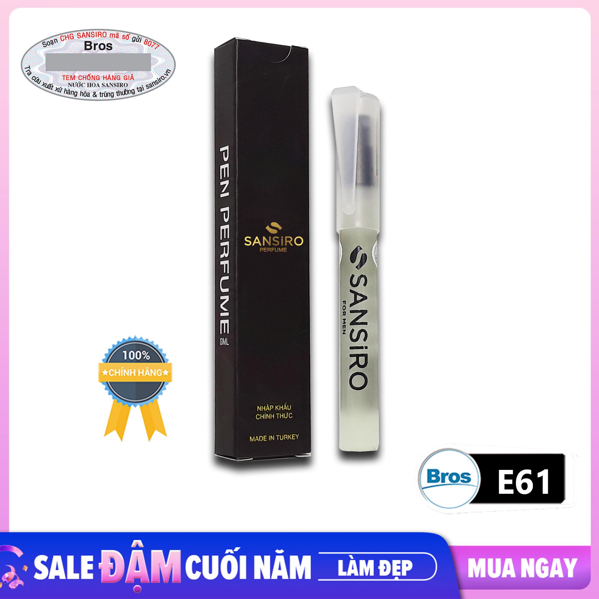 Nước hoa sansiro thổ nhĩ kỳ 8ml - e61 dành cho nam