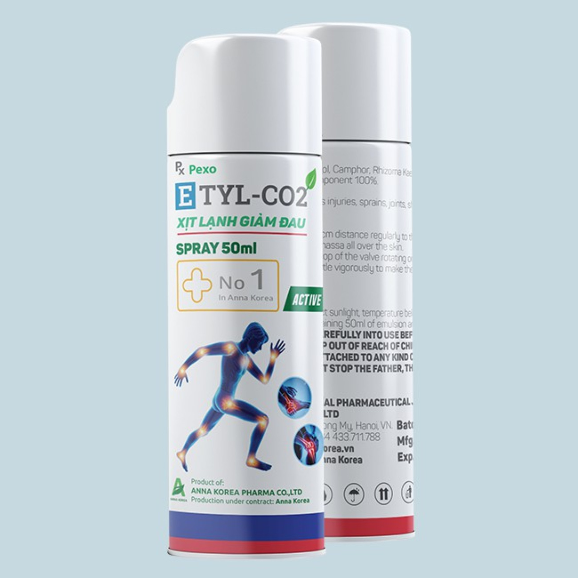 [Hàng Chính Hãng] - ETYL-CO2 – CHAI XỊT LẠNH, GIẢM ĐAU NHANH ️❄❄❄50gr