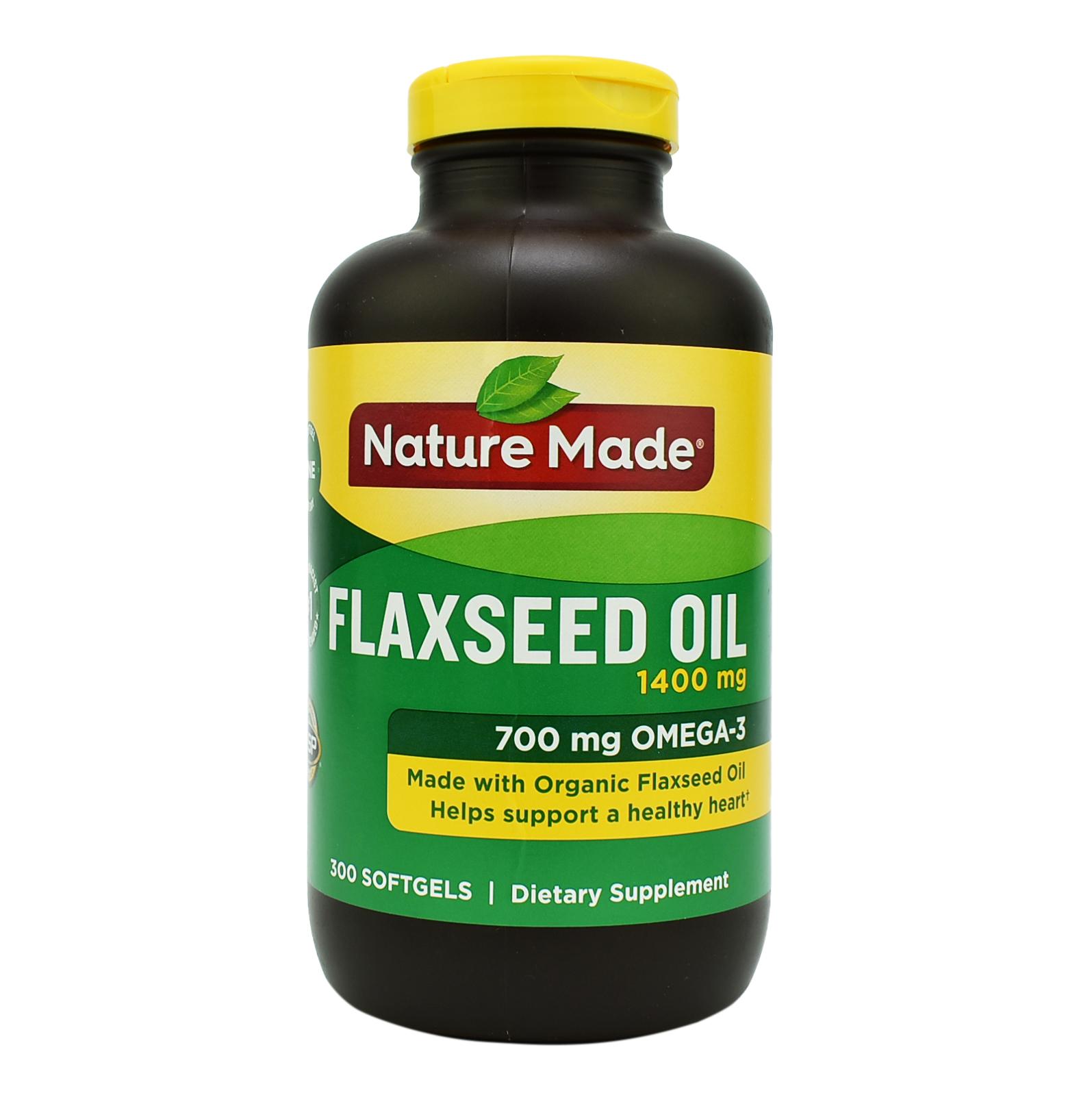 Viên Uống Dầu Hạt Lanh Nature Made Flaxseed Oil 300 Viên – Mỹ 08/2021