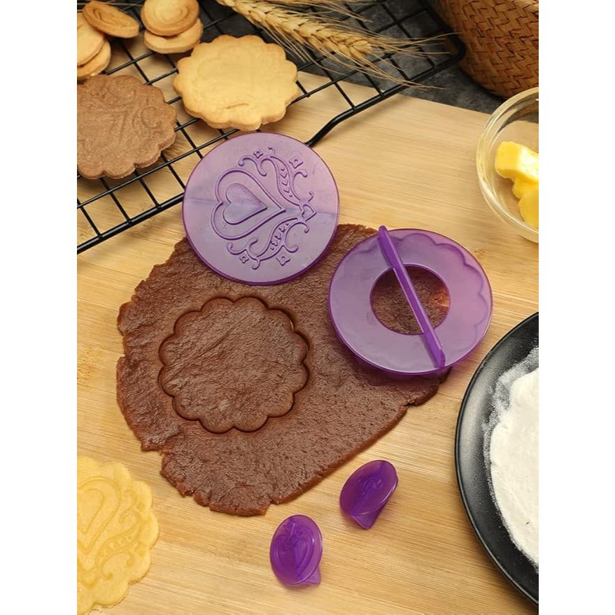 Khuôn Làm Bánh Fondant 14 Bộ Đồ   Khuôn In   Dụng Cụ Làm Bánh Nhà Bếp   Cho Bánh Trang Trí   Tím Đỏ Xanh Lam Ba Màu