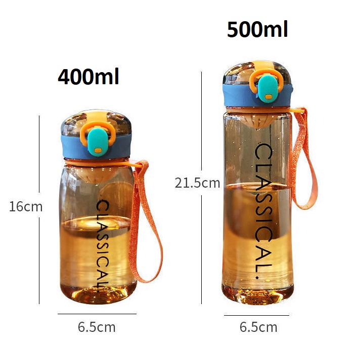 Bình uống nước treo xe đạp 400 , 500 ml dây xách và lọc trà CLASSICAL lọai tốt - Bình uống nước - bình đựng nước treo xe đạp