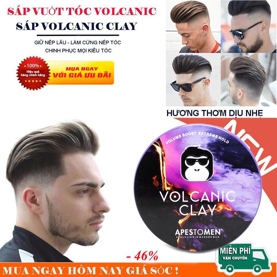 Sáp Vuốt Tóc Nam Volcanic Clay Apestomen, Phù hợp với tóc khó vào nếp, hương thơm dễ chịu.