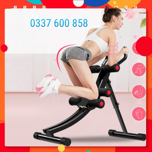 [ Hot deal] Máy tập cơ bụng cong, có đồng hồ đo hỗ trợ tập luyện thể dục tại nhà