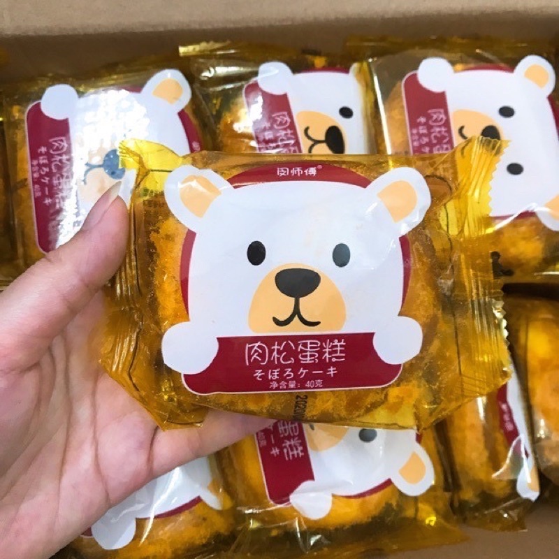1 cái bánh ruốc gấu siêu ngon gói 40gr