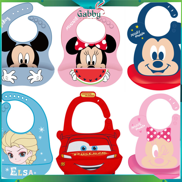 Yếm ăn dặm silicon cho bé disney - gabby store