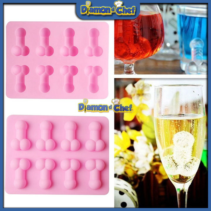 Khuôn silicon làm bánh / sô cô la / rau câu / làm đá 8 hình Trym