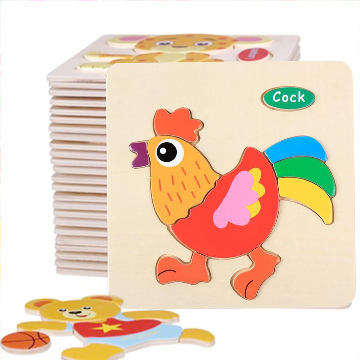 [HCM]Tranh ghép hình nỗi 3D cho bé tập làm quen ghép hình GT( giao ngẫu nhiên)