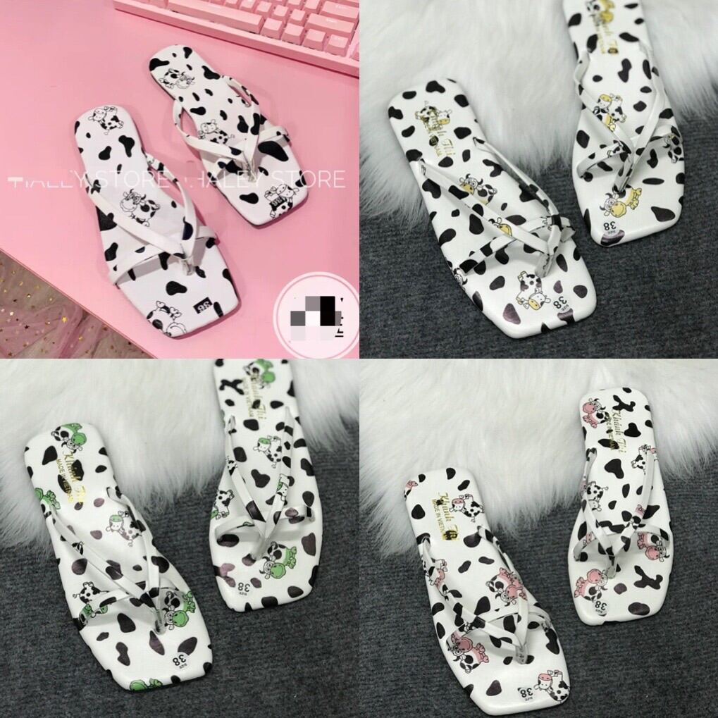 DÉP BÒ KẸP 3 DÂY, DÉP XỎ NGÓN BÒ SỮA HOT, GIÁ RẺ, 5 MÀU