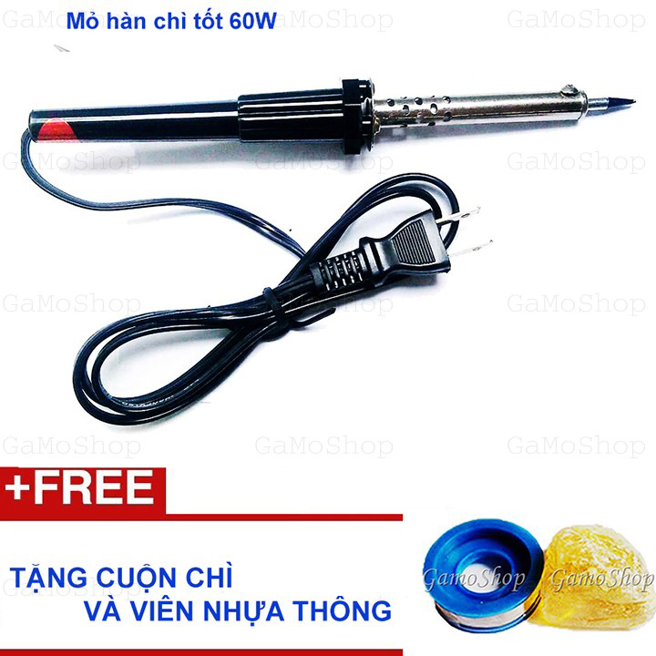 [HCM]Bộ Mỏ hàn RD 60W + Tặng Cuộn chì Á Châu và Nhựa thông GamoShop