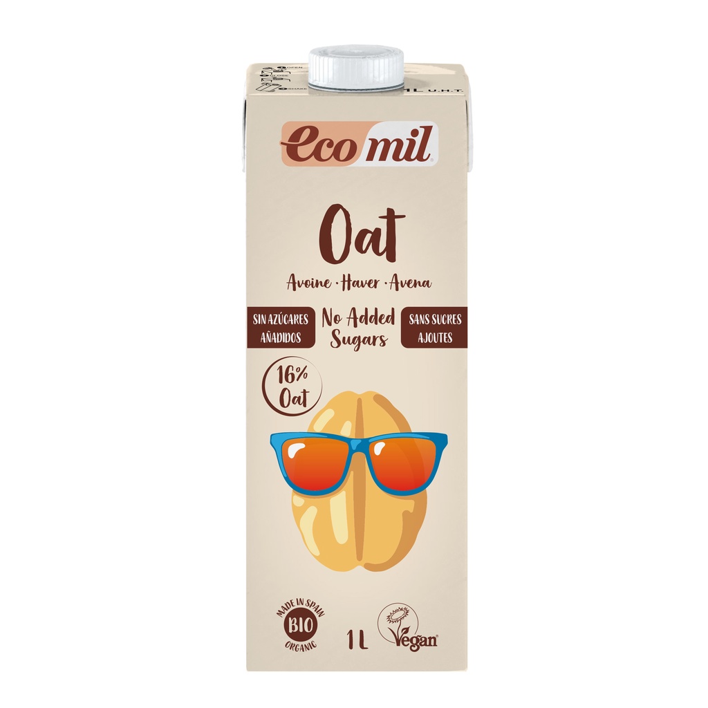 Sữa Hạt Yến Mạch Không Thêm Đường Hữu Cơ Ecomil 1L