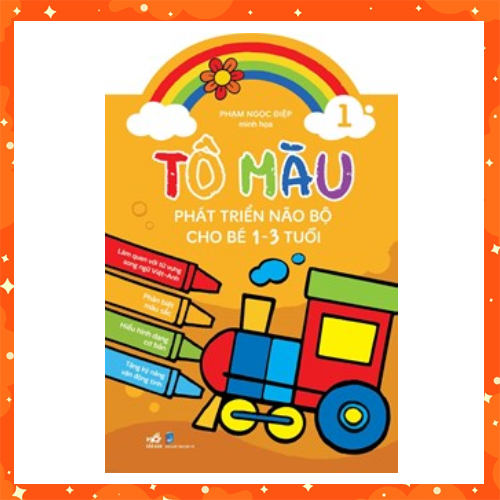 sách tô màu phát triển trí não cho bé từ 1 -3 tuổi tập 4 sách phát triển tư duy cho bé