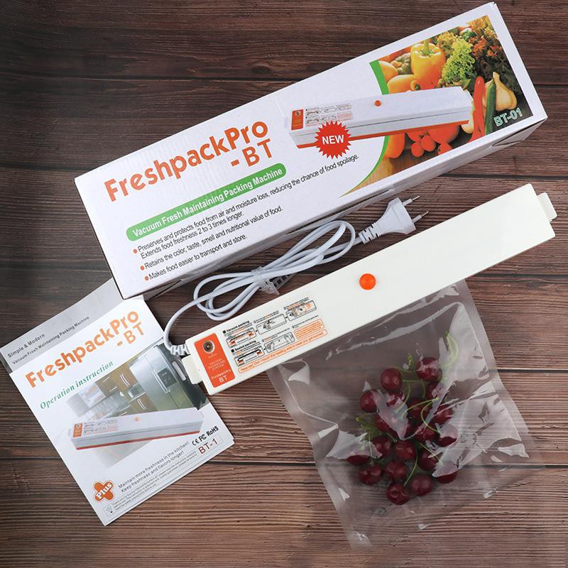 Máy hút chân không không kén túi mini Nhật Bản Fresh Pack Pro Hàn Miệng Túi Dùng Nhiệt Đa Năng, bảo quản các loại thực phẩm sống, thực phẩm khô khác nhau