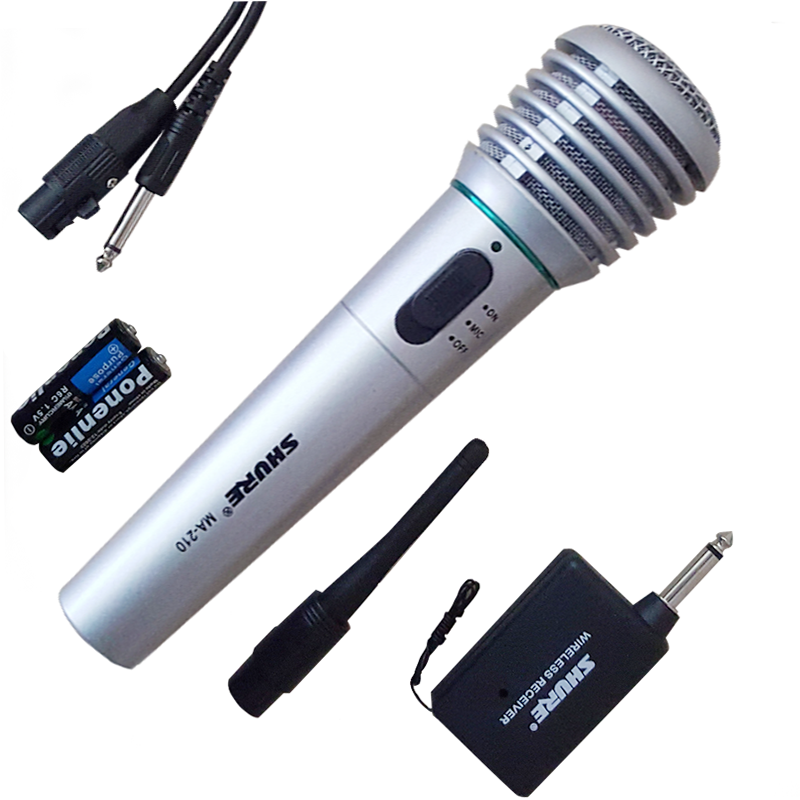 MICRO KARAOKE KHÔNG DÂY CHUYÊN NGHIỆP MA-210 GỒM NGUYÊN BỘ 1 MICRO HÁT CỰC HAY DỄ SỬ DỤNG MICRO BÁN CHẠY NHẤT