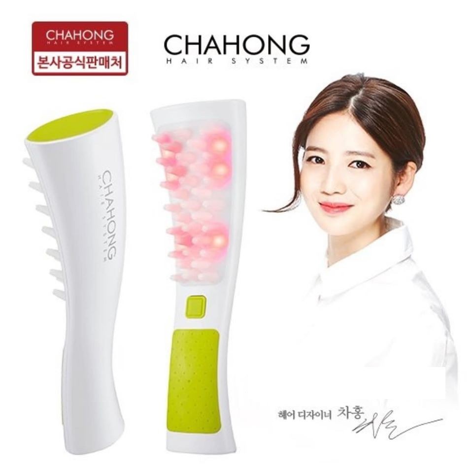 Lược gội đầu massage Chahong Scalp Led Wave sonic