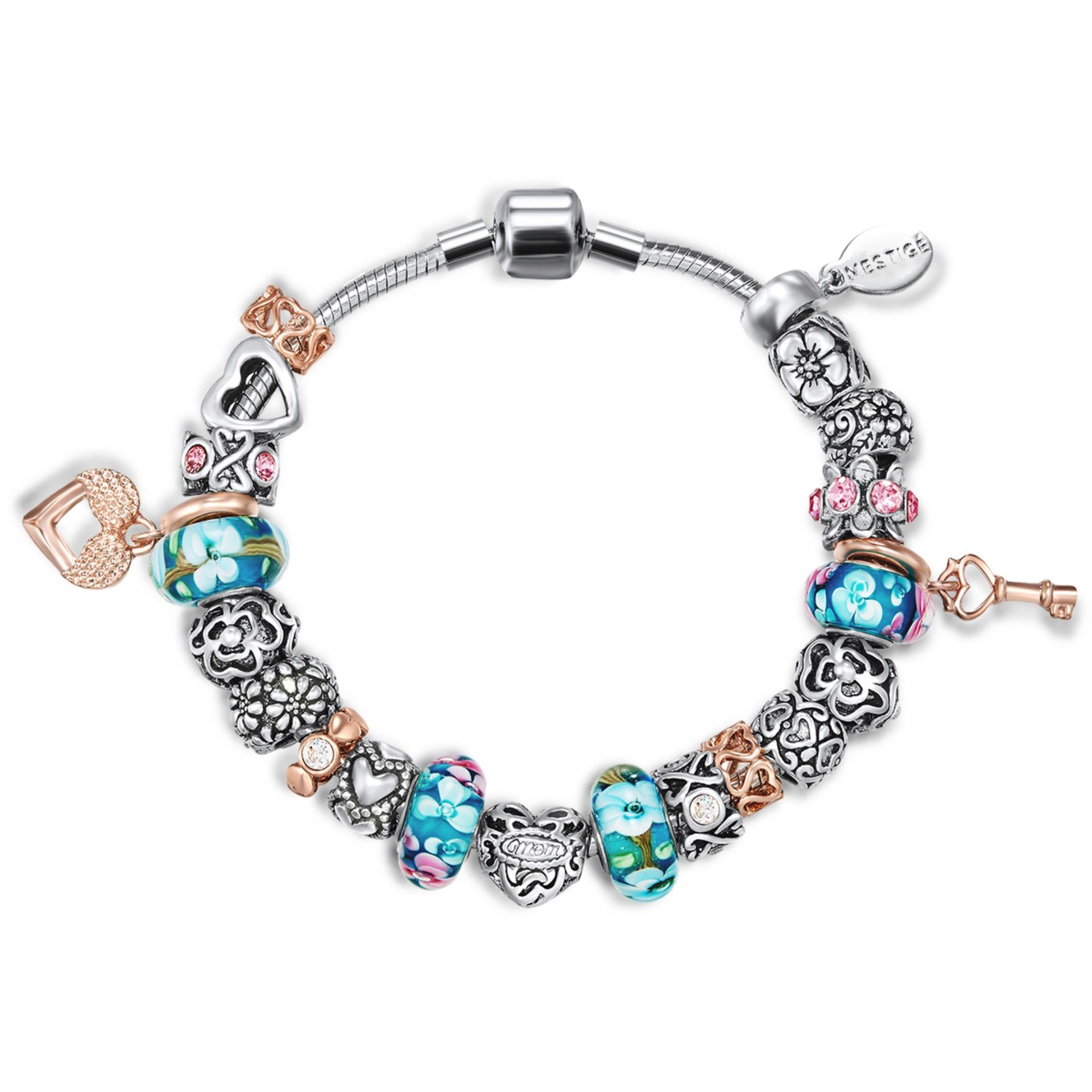 Vòng tay charm Mestige Cherished Bracelet with Swarovski® Crystals
