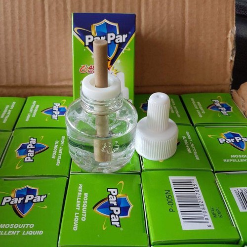 Lọ tinh dầu đuổi muỗi parpar, dùng được cho gia đình có cả trẻ sơ sinh và trẻ nhỏ, không gây độc hại